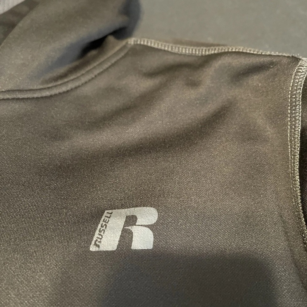 Russell Athletic Hoodie Size Medium Solid Black - Picture 2 of 6
